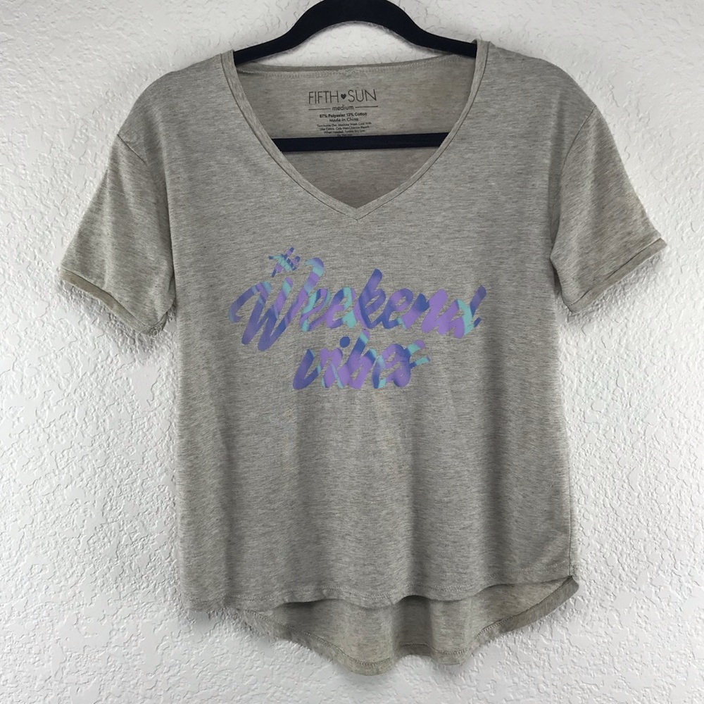 💜 The Weekend Vibes Fifth Sun Top